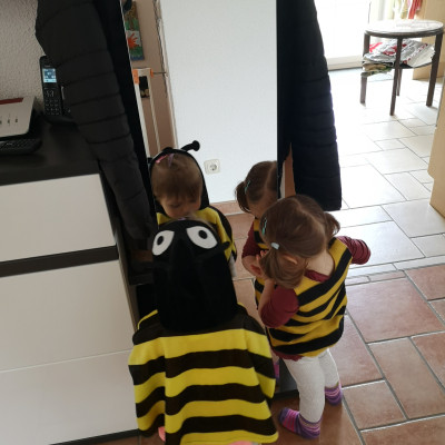 Spatzen als Bienen
